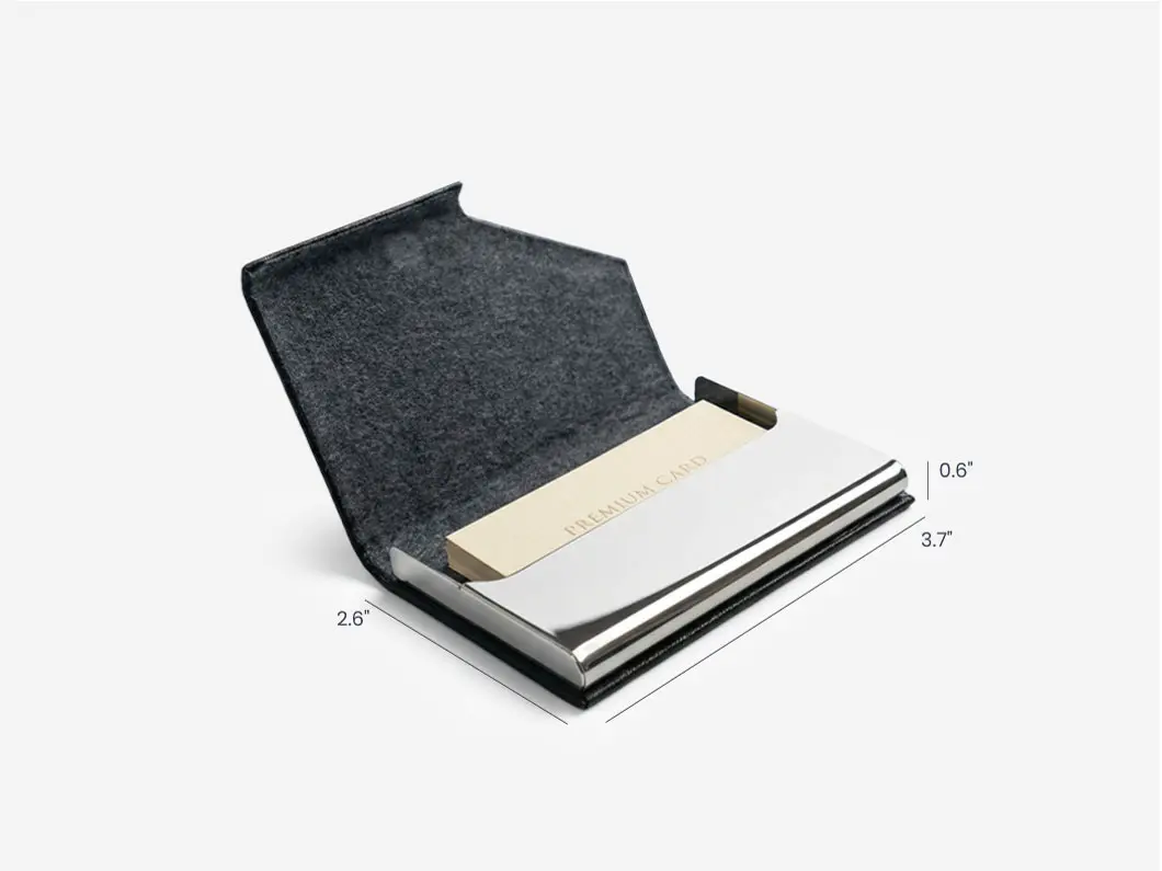 Leather Business Card Holder - View 6