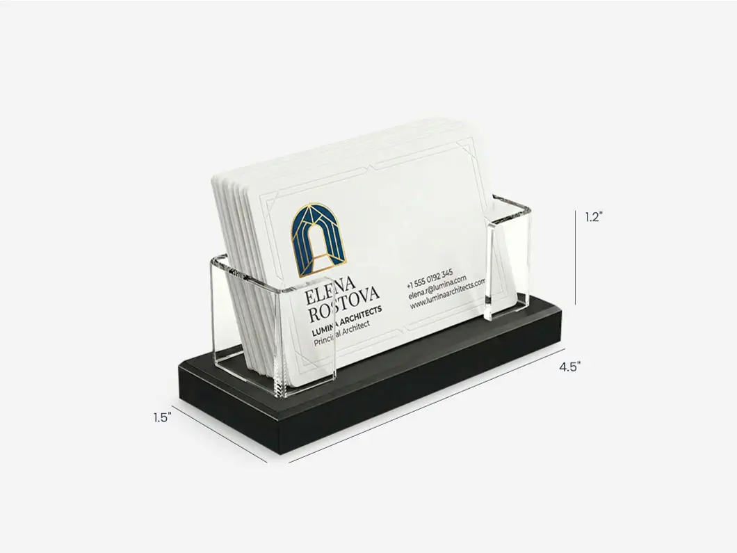 Acrylic Business Card Holder - View 5