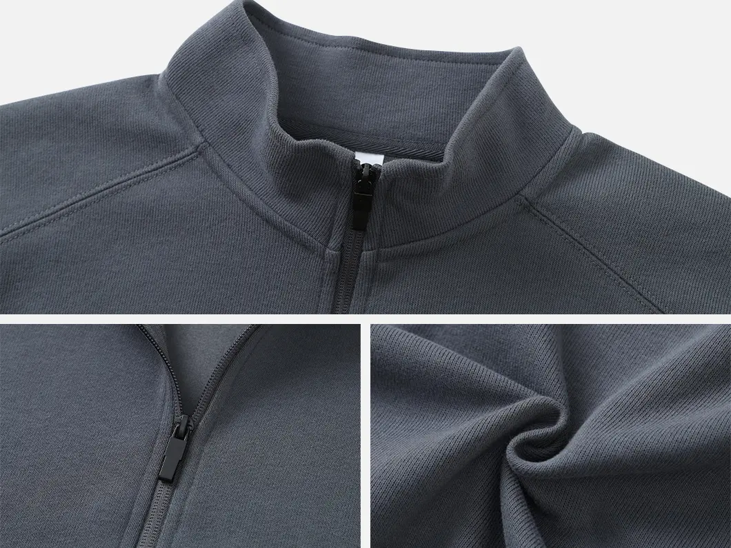 Cotton Blend Zip Jacket - View 4