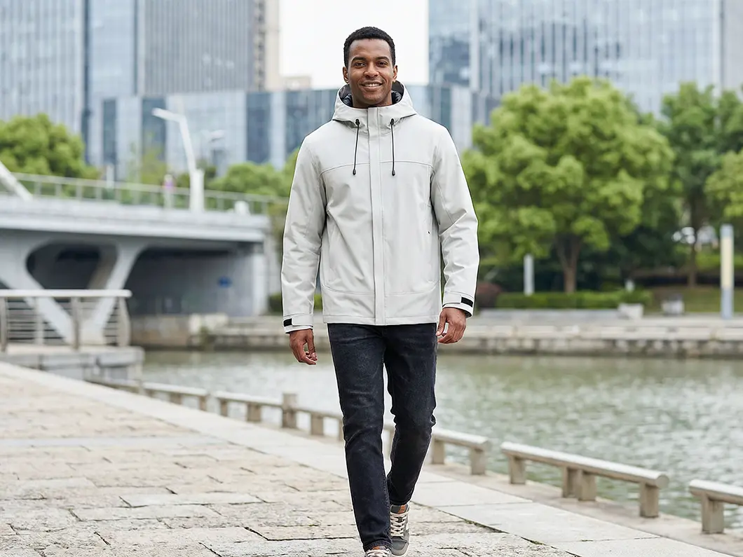Everyday Hooded Windbreaker Jacket - View 2