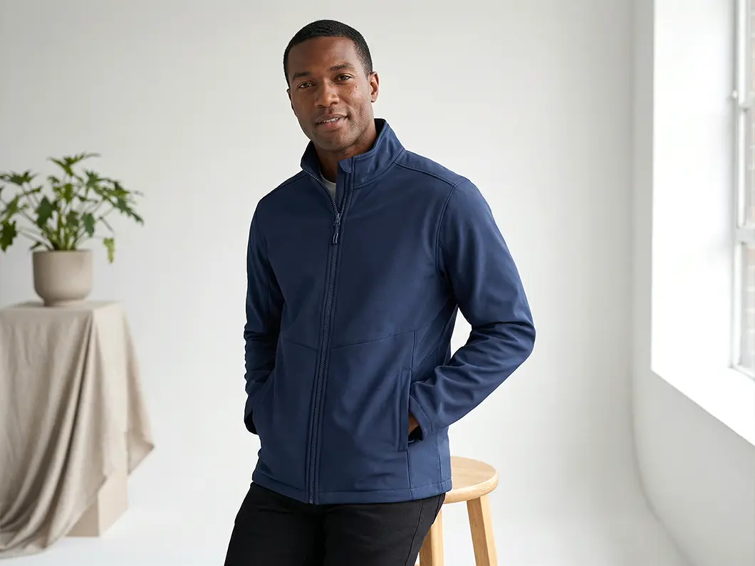 Men’s Fleece Lined Softshell Jacket - View 1