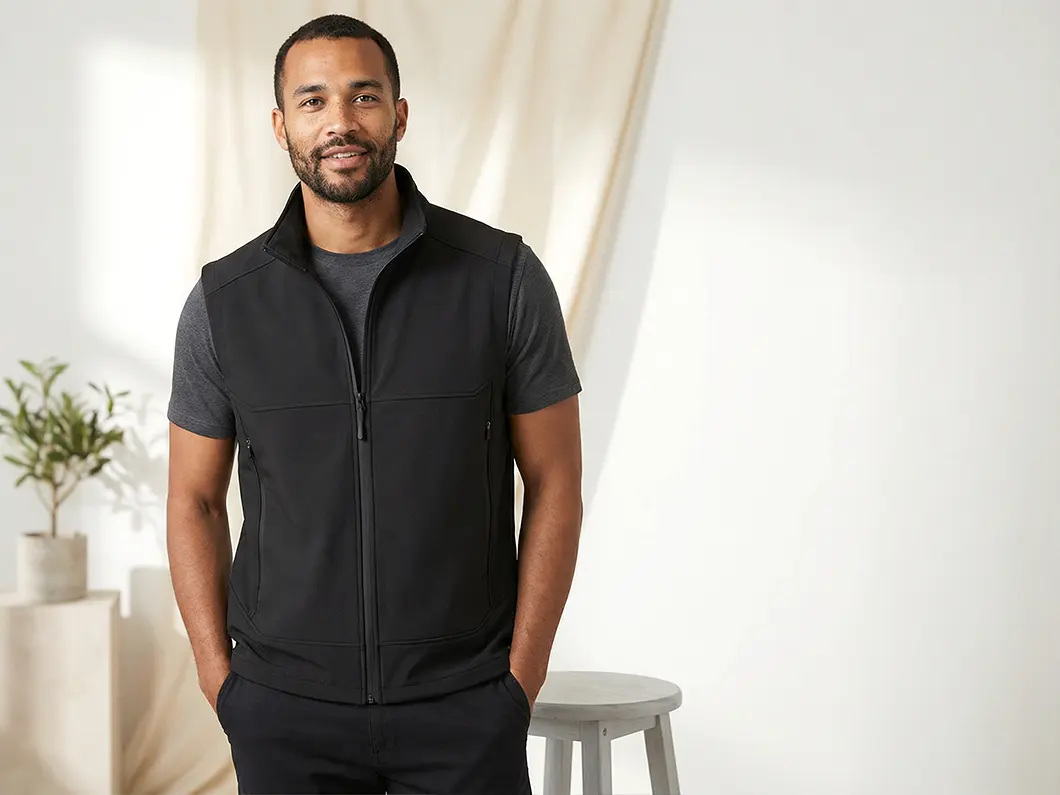 Fleece Lined Zip Vest - View 2