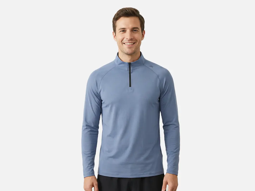 Performance Quarter-Zip Long Sleeve T-Shirt - View 2