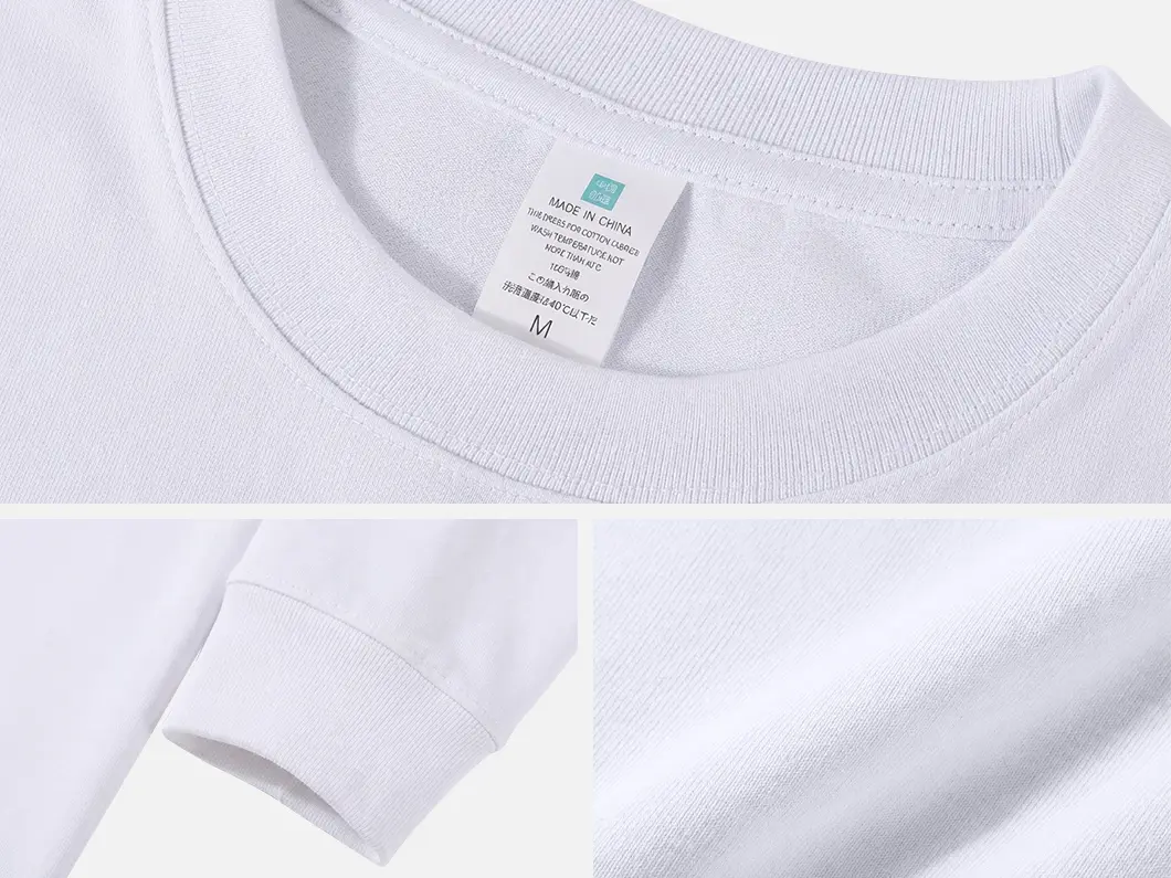 Unisex Long Sleeve Cotton T-Shirt - View 4
