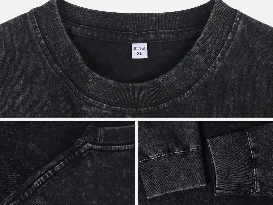 Vintage Washed Long Sleeve T-Shirt - View 4
