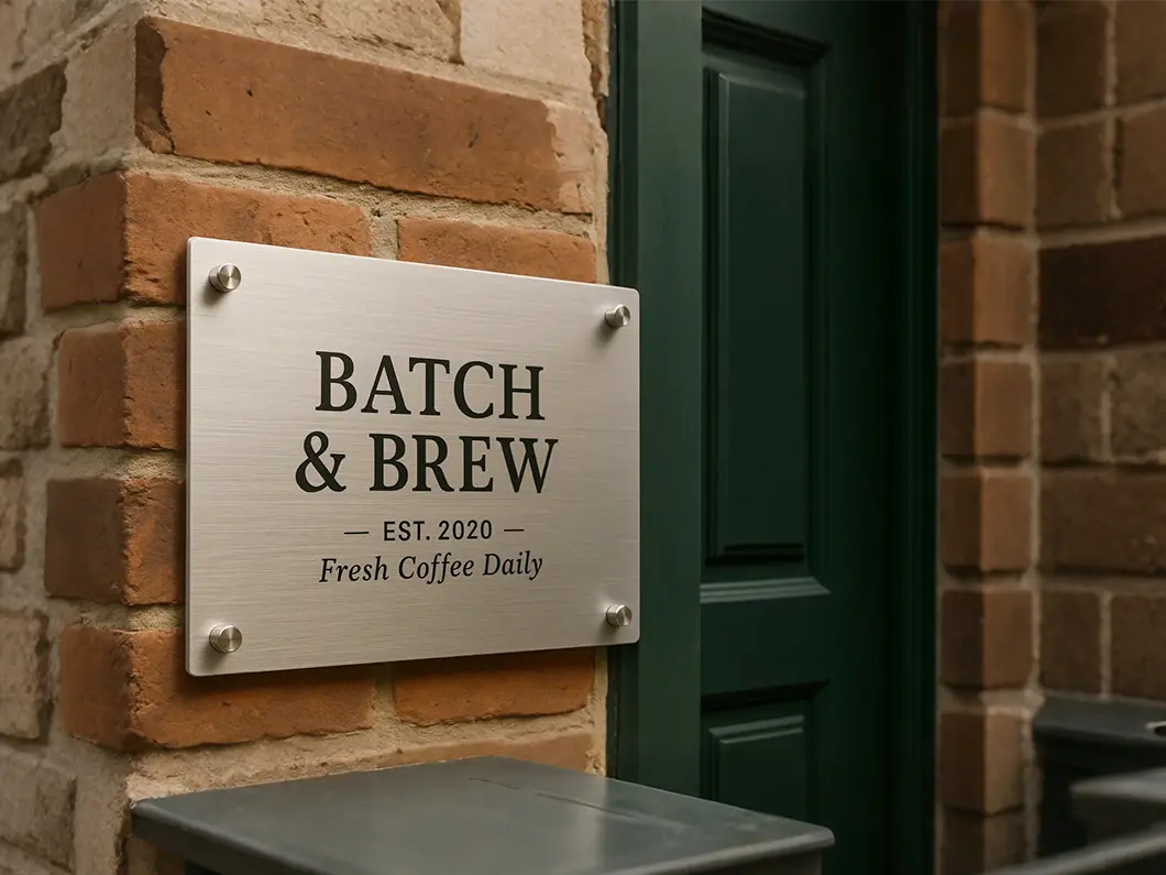 Brushed Aluminum Sandwich Board  - Overview