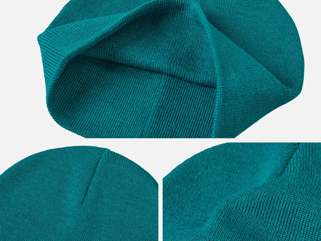 Recycled Knit Skull Beanie - View 2