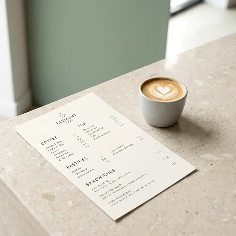 Dine-In Menus