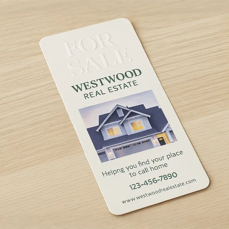 Spot UV Rack Cards 