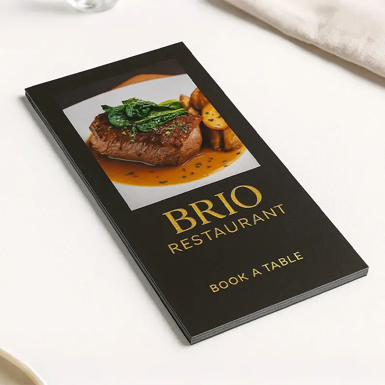 Foil Accent Rack Cards