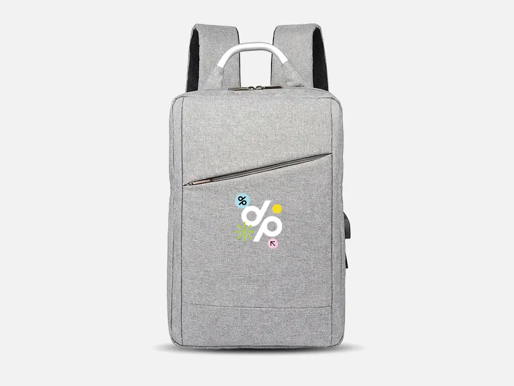 Minimalist Business Laptop Backpack with USB - View 1