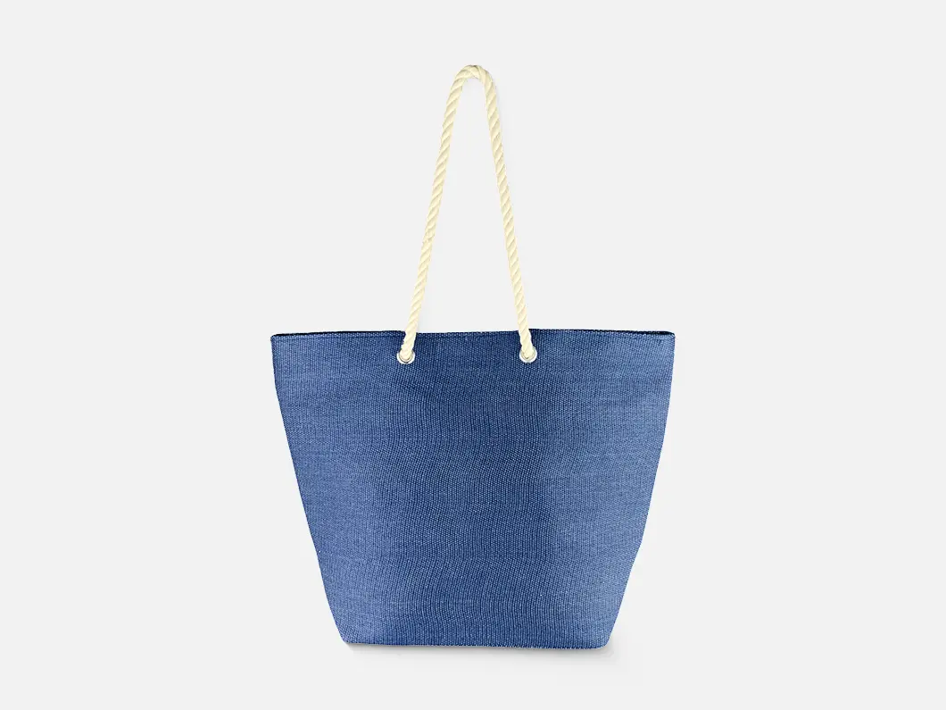 Rope Handle Beach Tote Bag - View 2