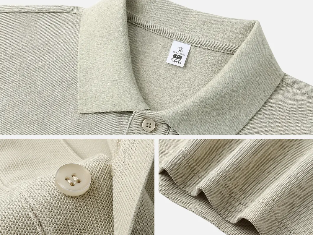 Structured Cotton Pique Polo Shirt - View 3