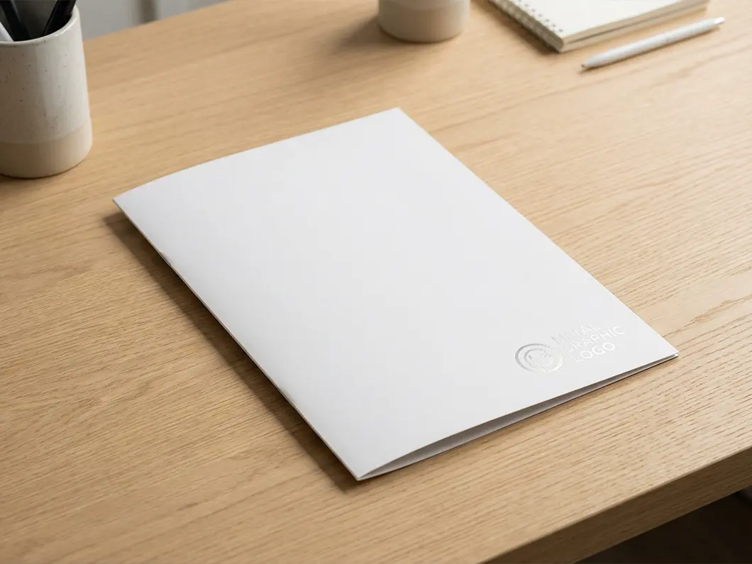Branded Foil Accent Presentation Folders - View 3