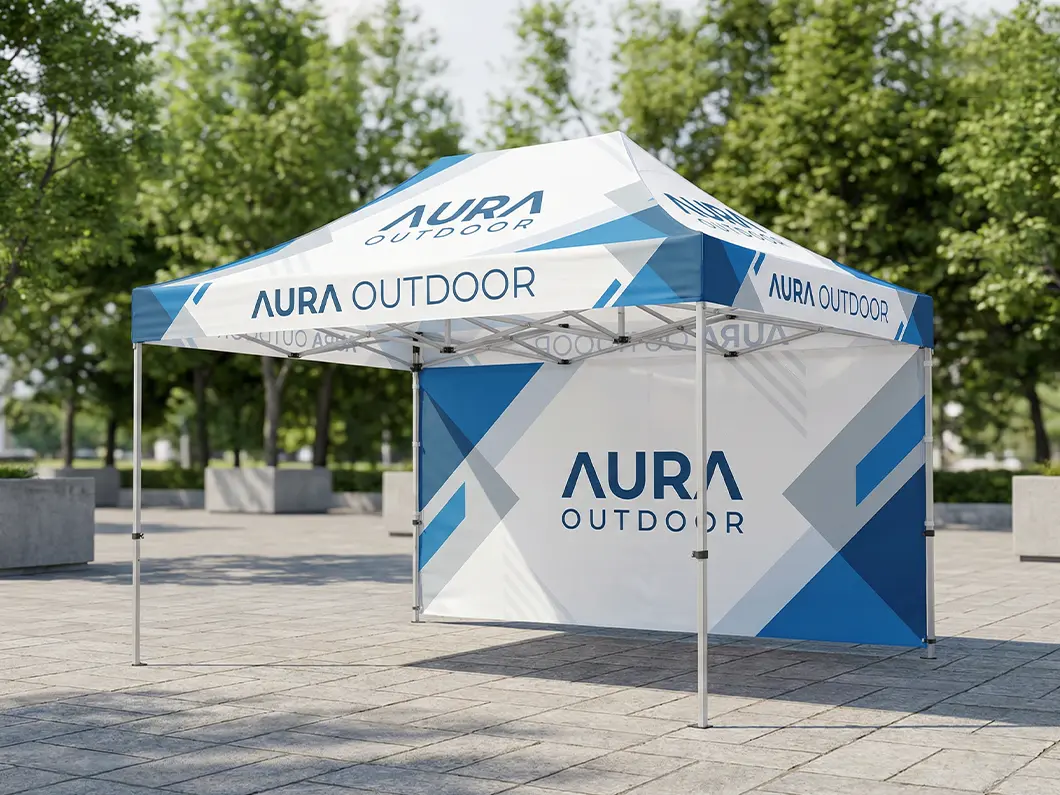 15' x 10' Custom Printed Canopy Tents - View 3