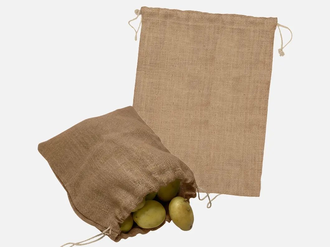 Jute Drawstring Pouches - View 3