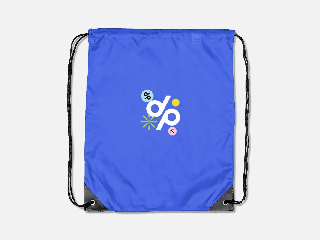 Rainbow Color Drawstring Bag