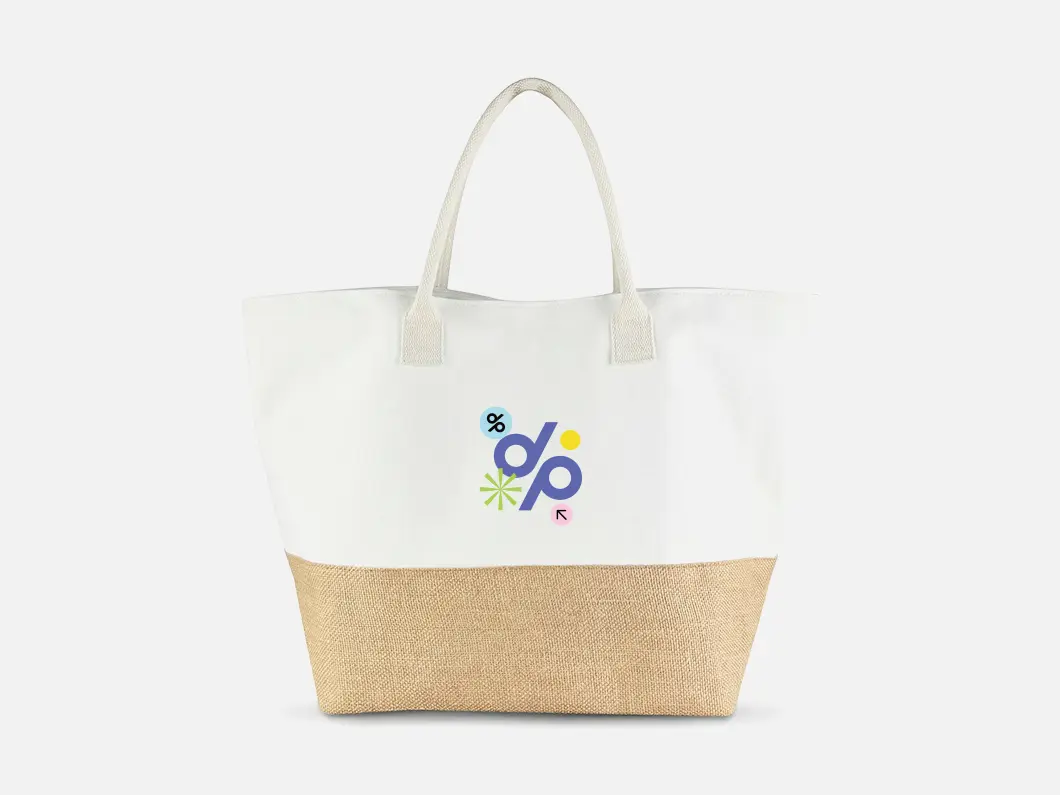 Large Capacity Jute Tote Bag