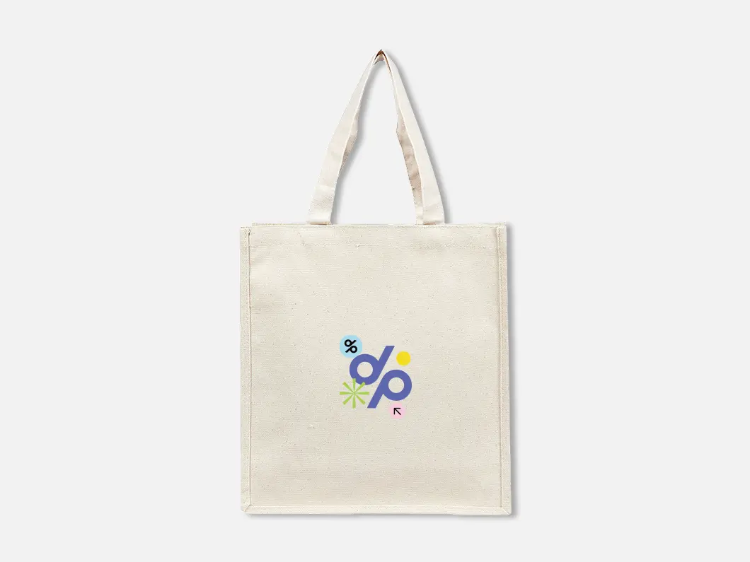 Structured Canvas Tote Bag