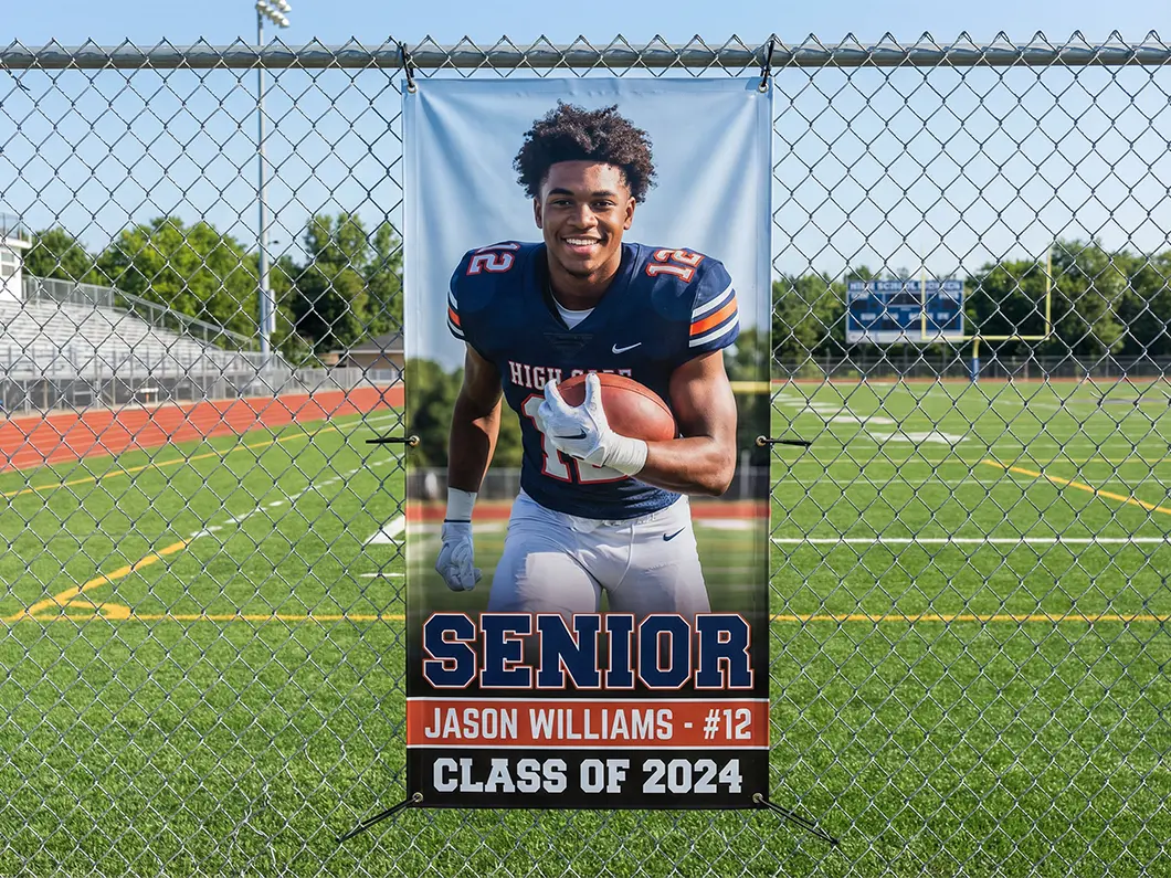 Custom Senior Sports Banners - View 1