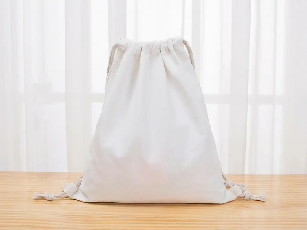 Canvas Drawstring Backpack - View 2