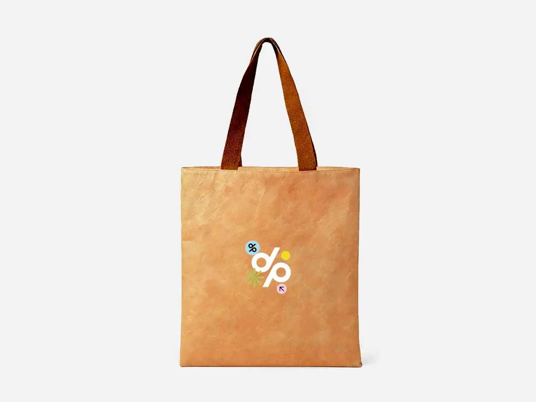 Custom Crinkled Paper-Feel Tote Bags - Overview