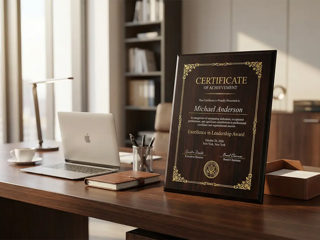 Certificate Plaques for Awards & Recognition - Overview
