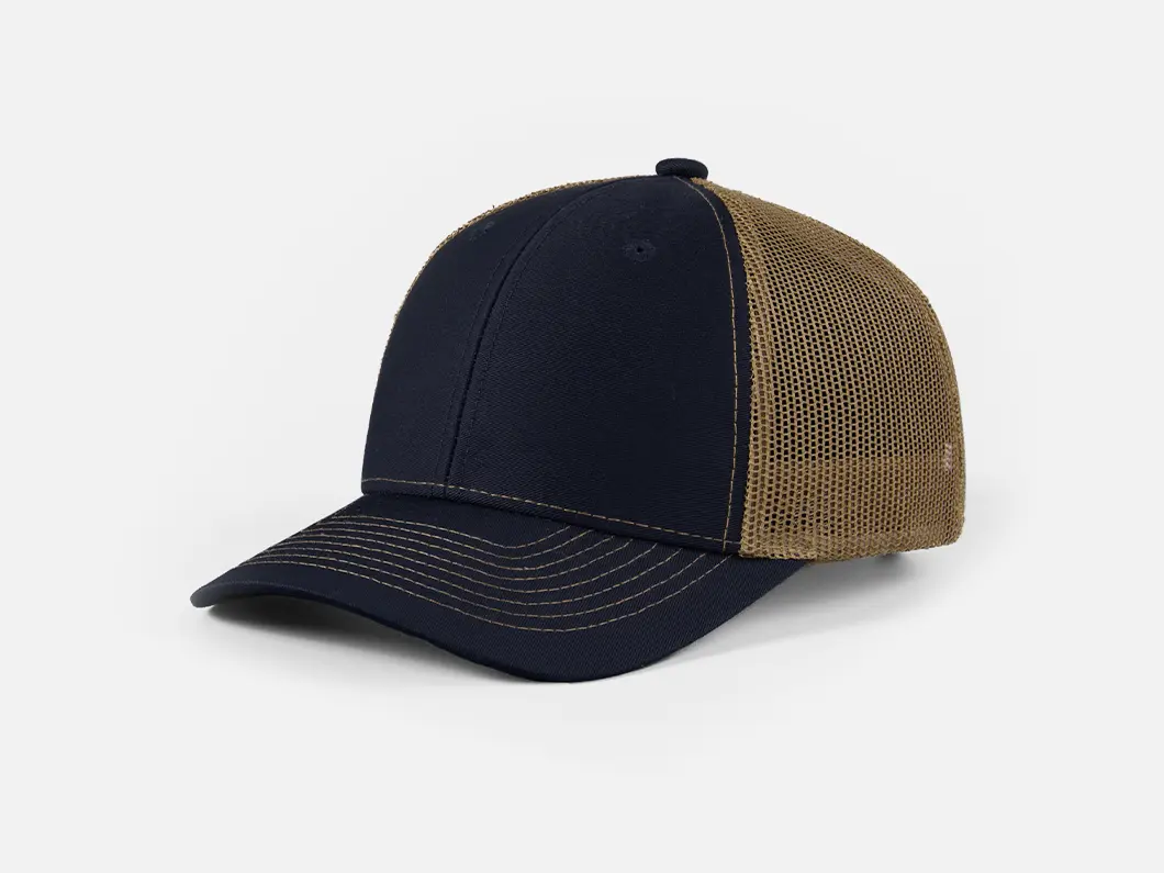 Structured Mesh-Back Trucker Cap - View 3