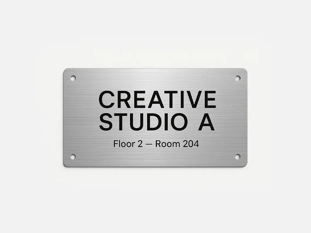 Brushed Aluminum Sandwich Board 