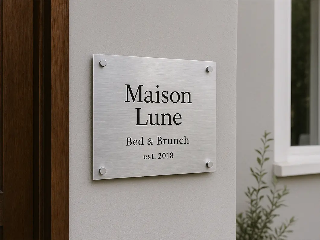Brushed Aluminum Sandwich Board 
