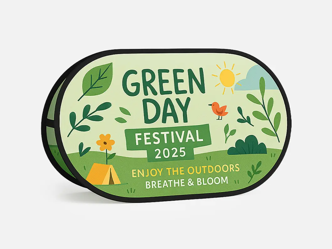 Horizontal Pop-Up Banners