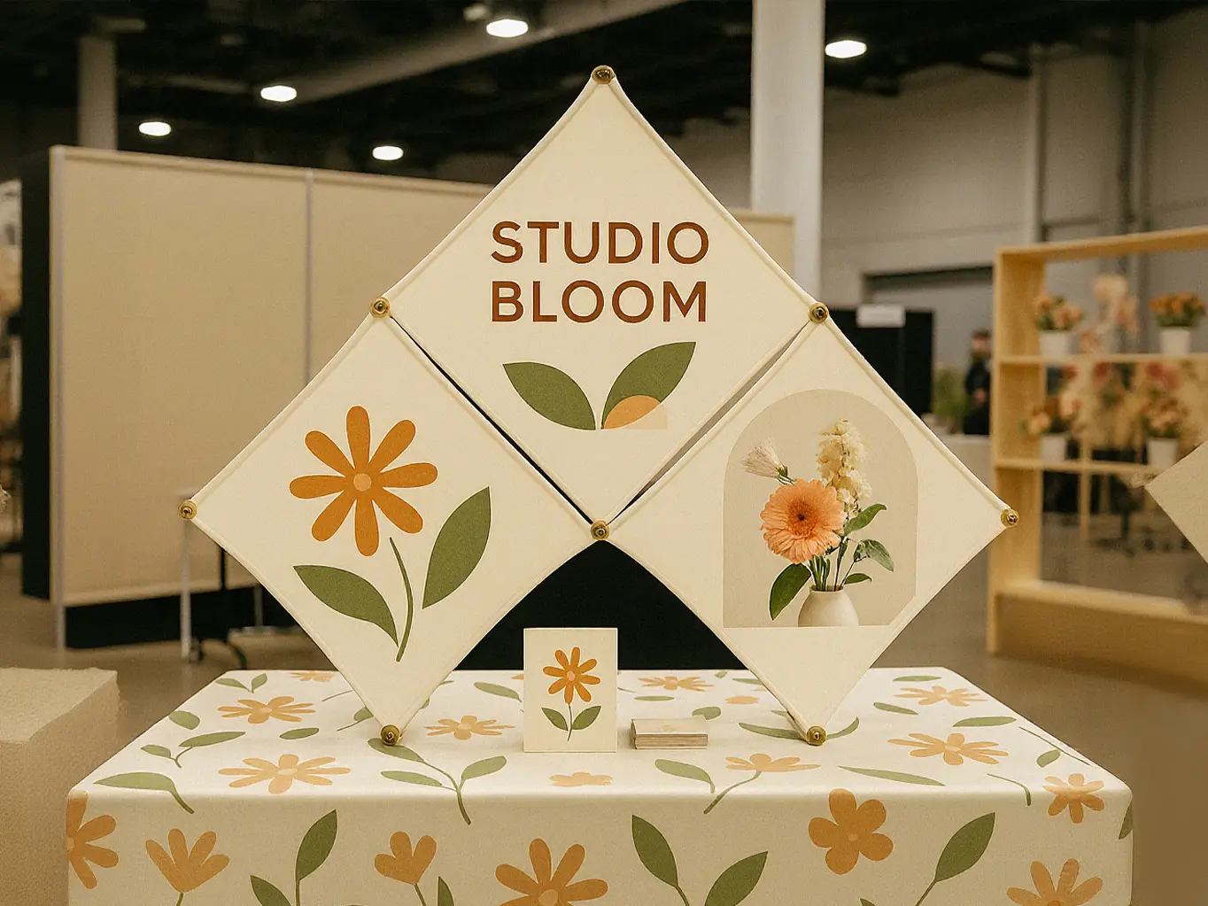 Fabric Pop-Up Tabletop Display