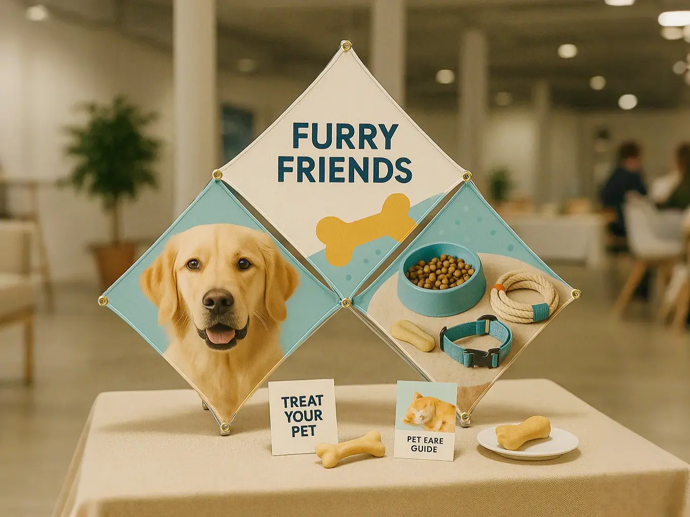 Fabric Pop-Up Tabletop Display