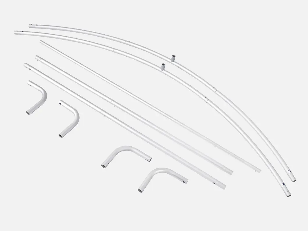 Curved tension fabric backdrop