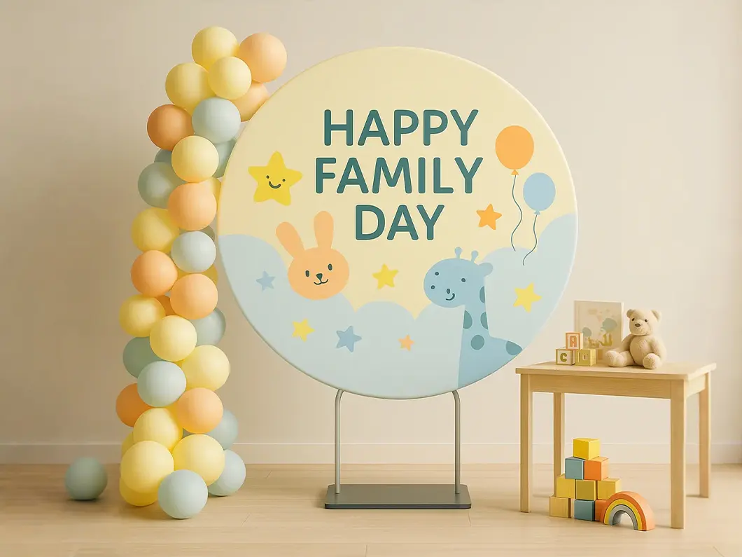 Round shaped wall box display