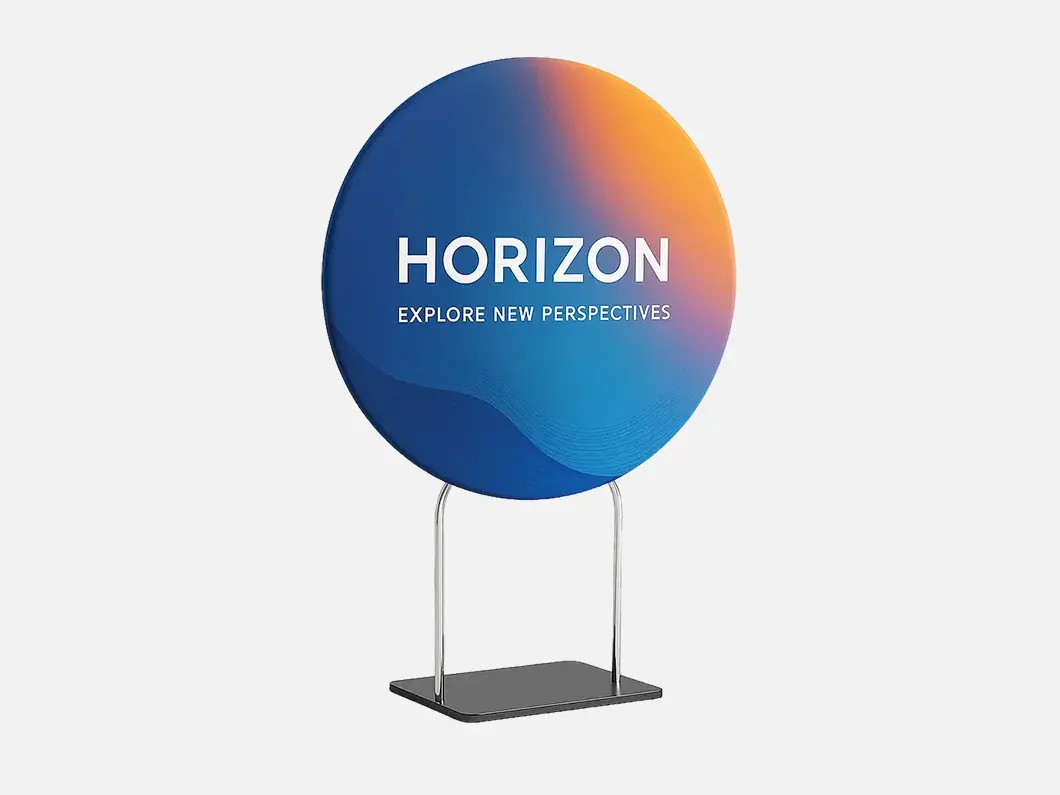 Round shaped wall box display