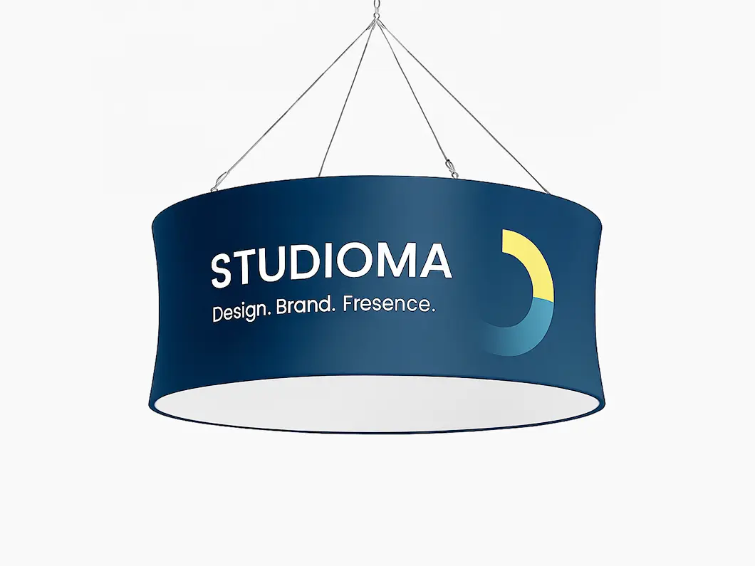 Circle Tension Fabric Hanging Banners