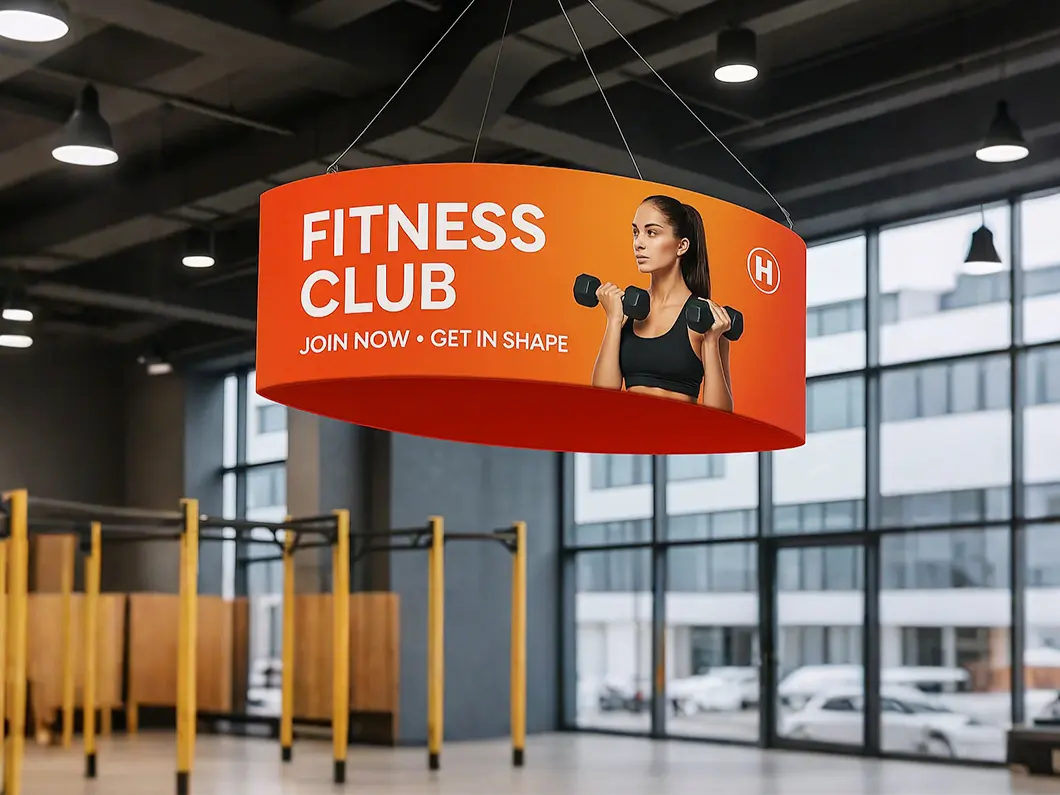 Tension Fabric Football Hanging Banners